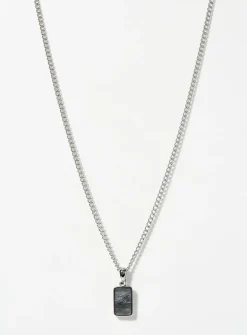 Accent plate necklace