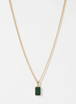 Accent plate necklace