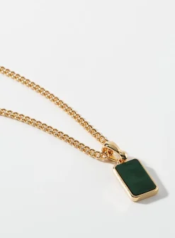 Accent plate necklace
