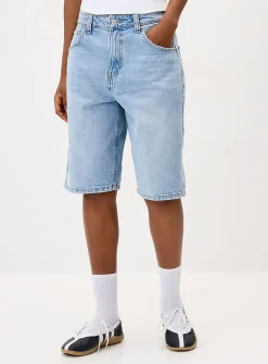 Accent stitching jort