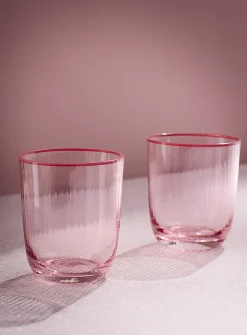 Accent trim small pink glasses