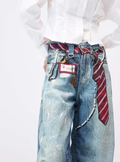 Accessories print jean