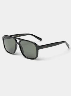 Acetate aviator sunglasses