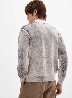 Acid-wash sweater