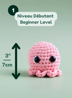 Adorable octopus crochet kit