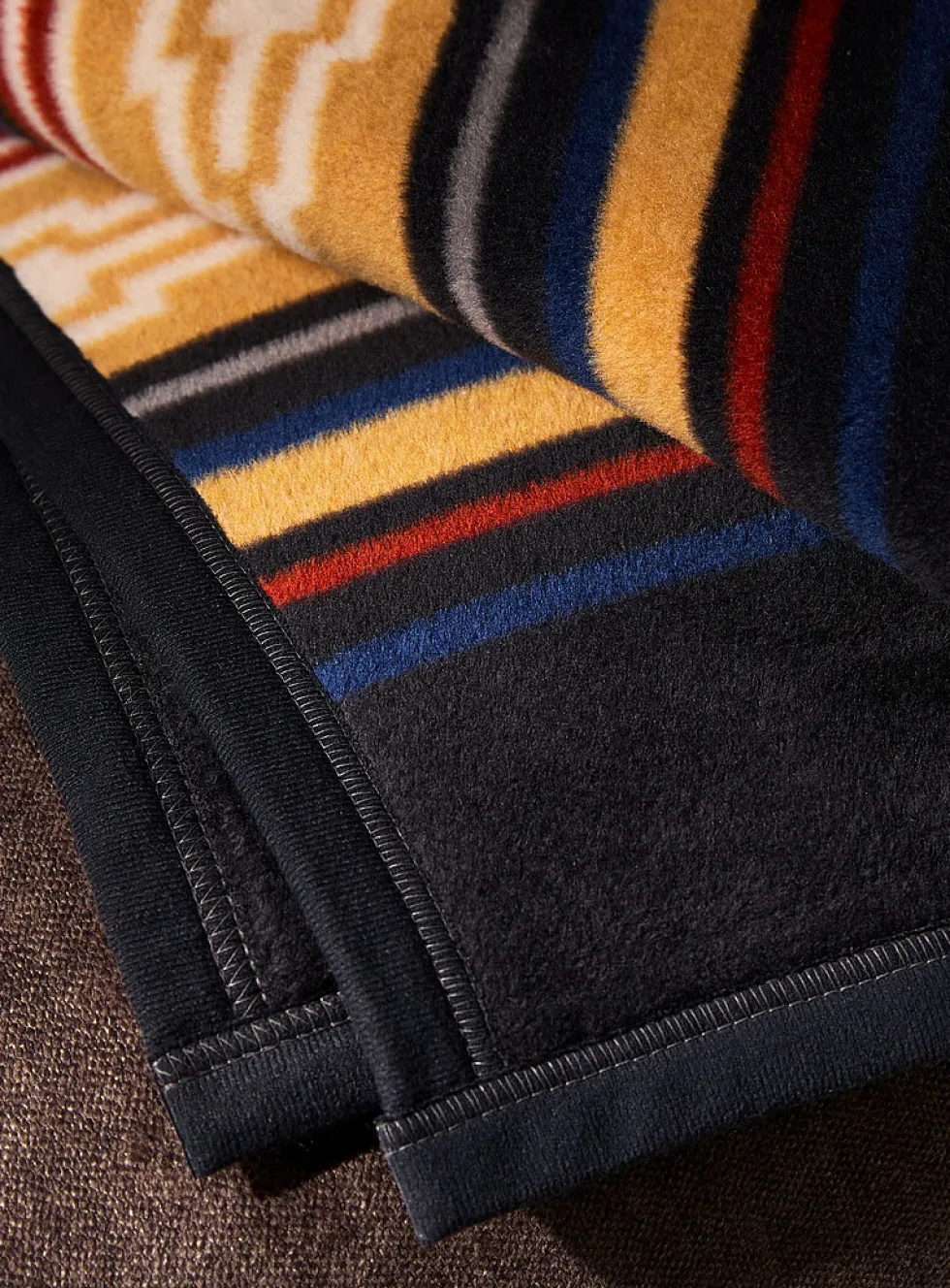 Adventure stripes and patterns throw