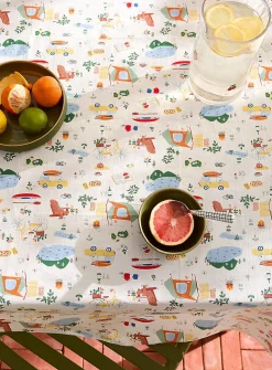 Adventures vinyl tablecloth