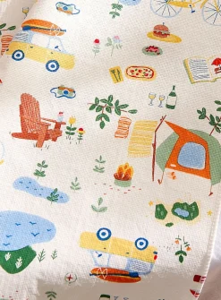 Adventures vinyl tablecloth