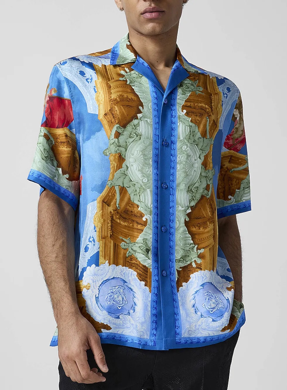Affresco silky cabana shirt