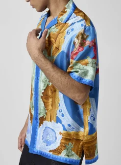 Affresco silky cabana shirt