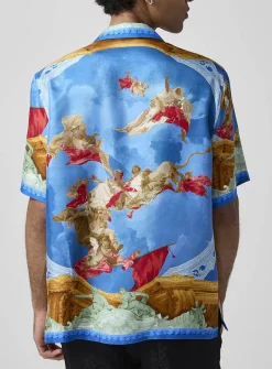 Affresco silky cabana shirt