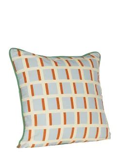 Agenda two-tone checkeres cushion