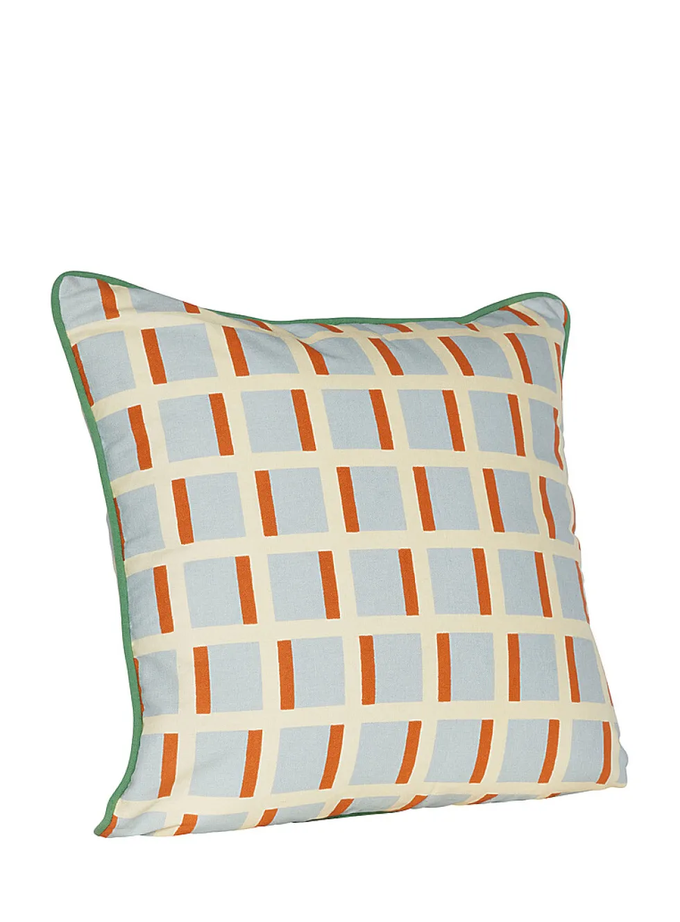 Agenda two-tone checkeres cushion