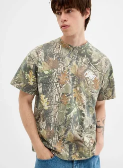 Airbrushed rose camo T-shirt