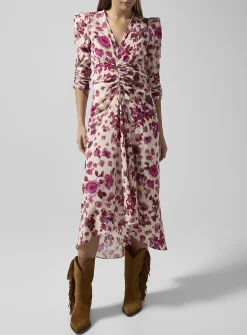 Albini silk-blend dress