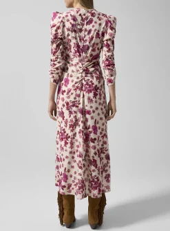 Albini silk-blend dress