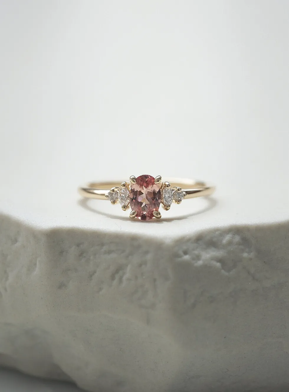Alice Malaya garnet and diamond ring