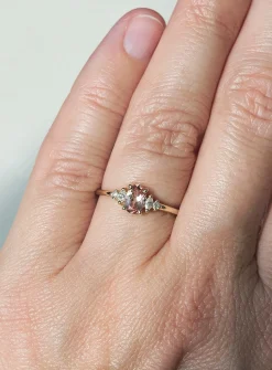 Alice Malaya garnet and diamond ring