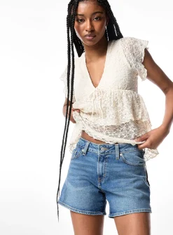 A-line mom short