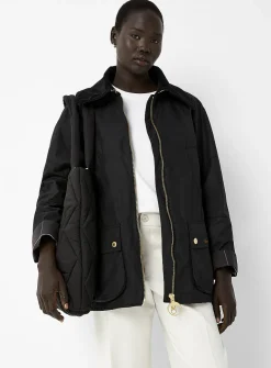 Allerston waxed cotton half-length jacket