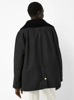 Allerston waxed cotton half-length jacket