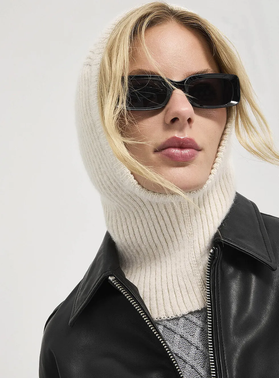 Alpaca wool balaclava
