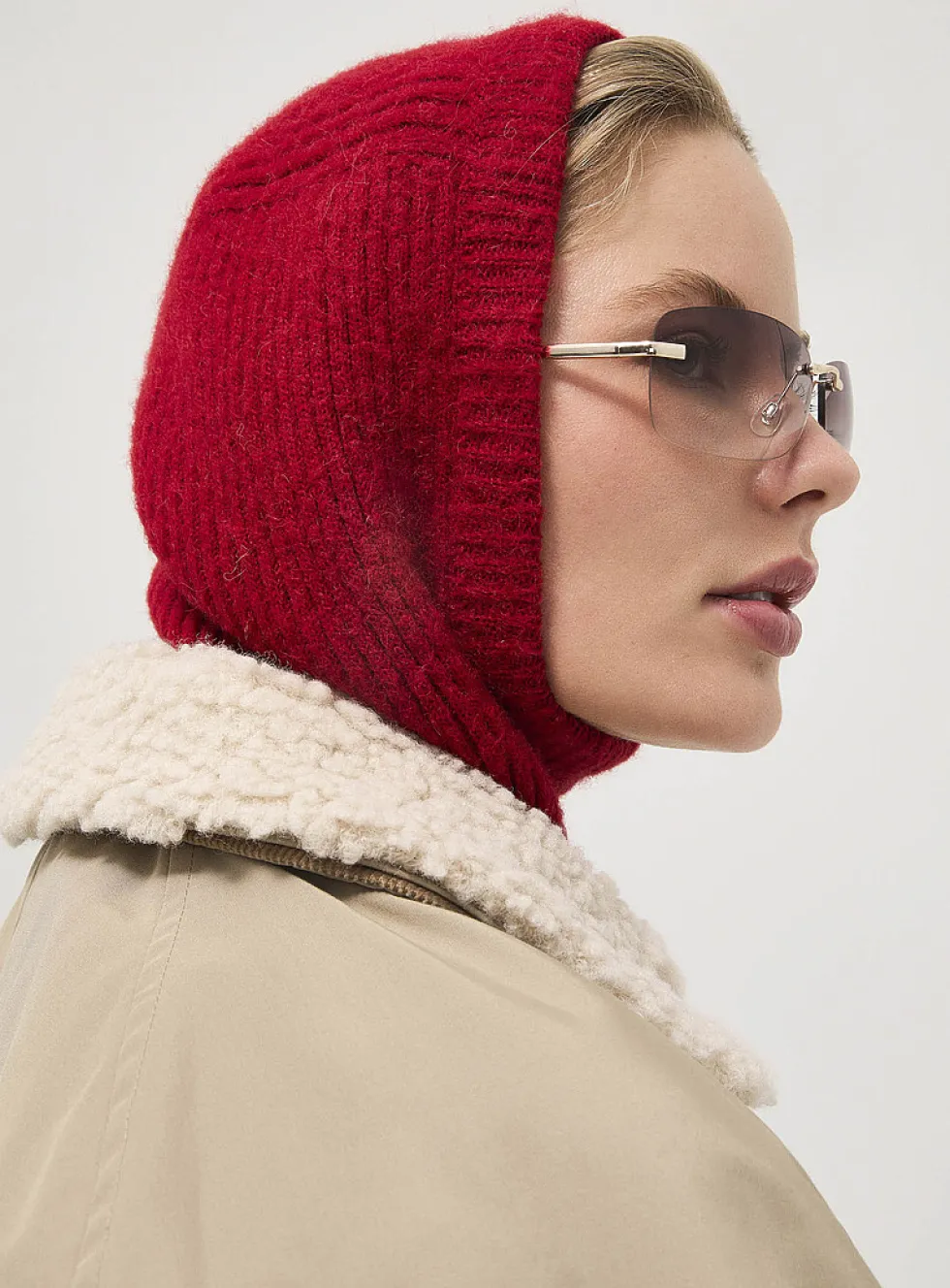 Alpaca wool balaclava