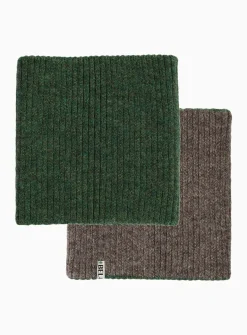 Alpaca wool reversible neck warmer