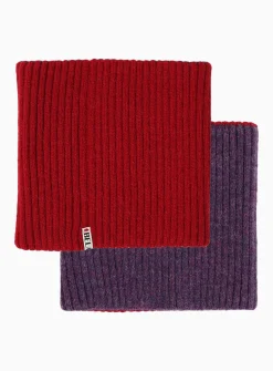 Alpaca wool reversible neck warmer