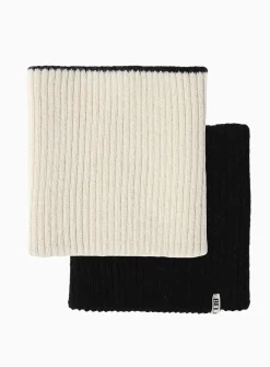 Alpaca wool reversible neck warmer