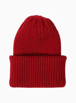 Alpaca wool reversible ribbed tuque