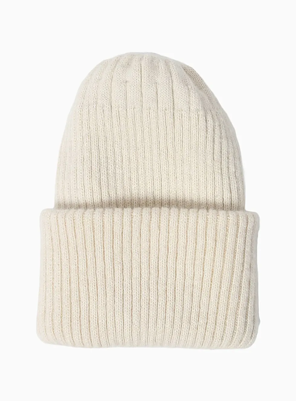 Alpaca wool reversible ribbed tuque