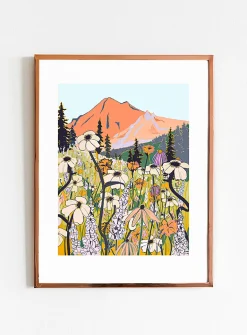 Alpine Flowers art print