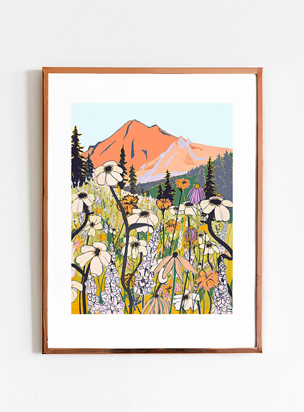 Alpine Flowers art print