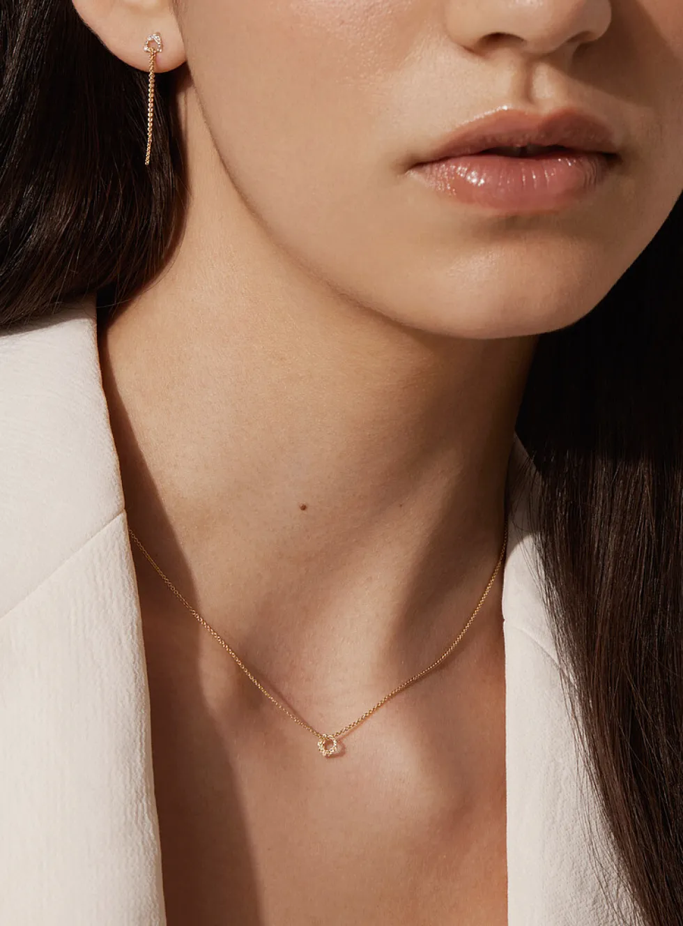 Amalgam gold necklace