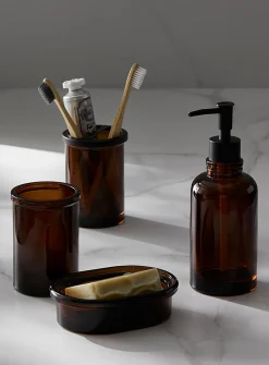 Amber glass accessories