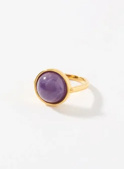 Amethyst round ring