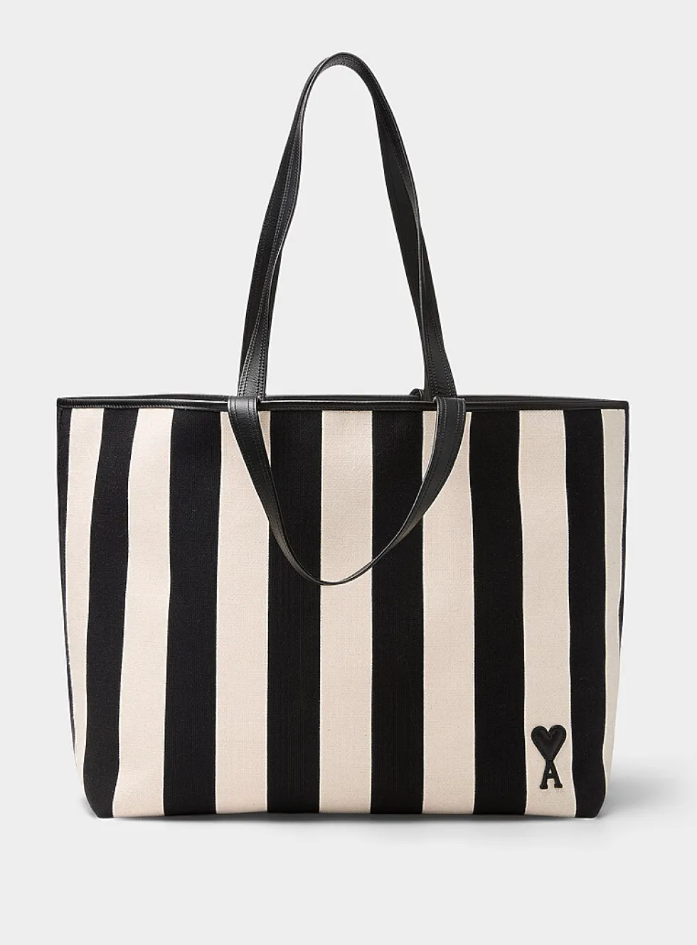 Ami de Coeur striped cotton tote bag