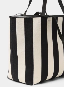 Ami de Coeur striped cotton tote bag