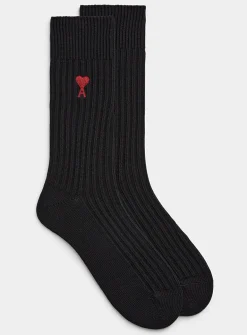 Ami de Cœur accent logo sock