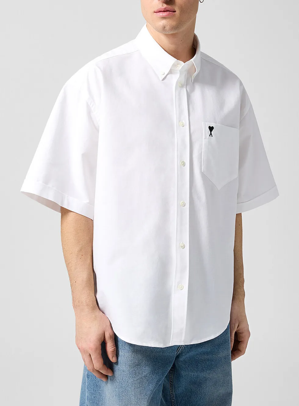 Ami de Cœur boxy-fit oxford shirt