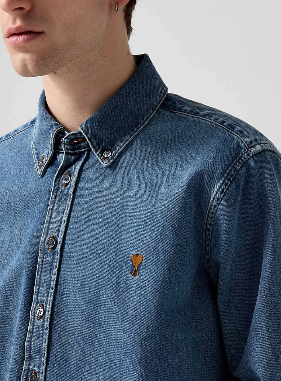 Ami de Cœur faded denim shirt