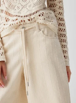 Amy textured stripes Bermuda short