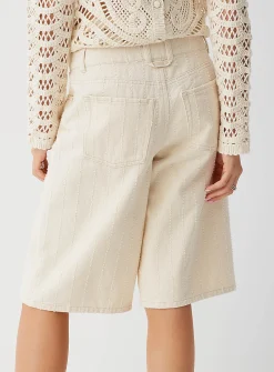 Amy textured stripes Bermuda short