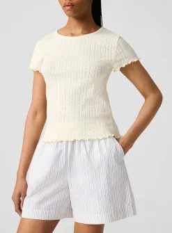 Ana pointelle T-shirt