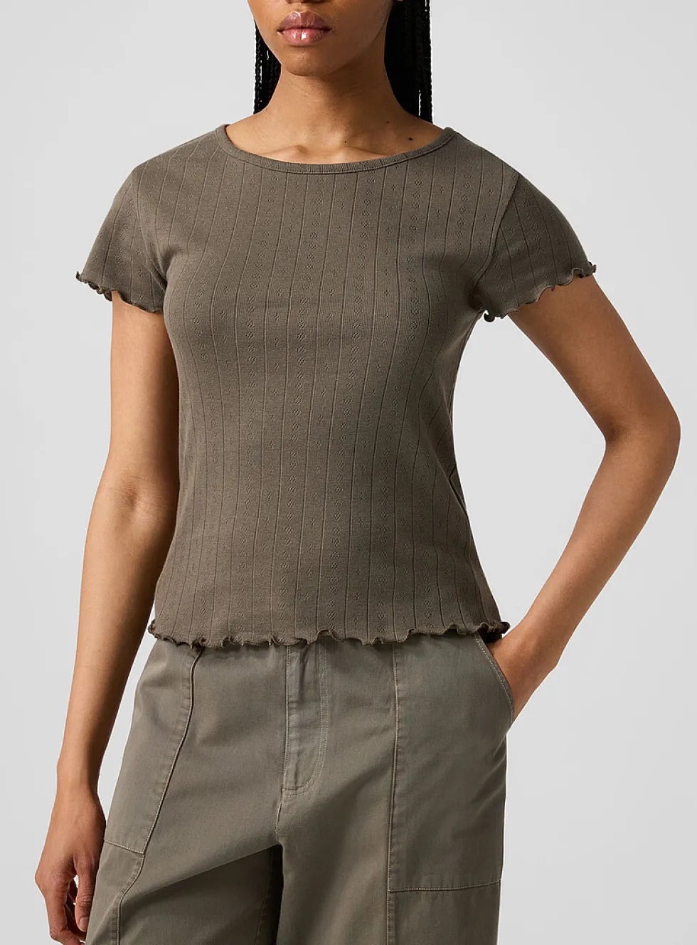 Ana pointelle T-shirt