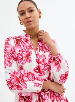 Analise magnolia jewel buttons dress