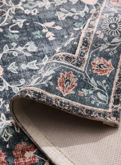Ancient blooms print rug