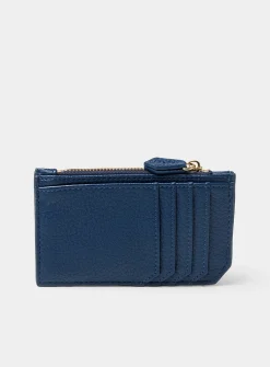 Angular-pocket pebbled card holder