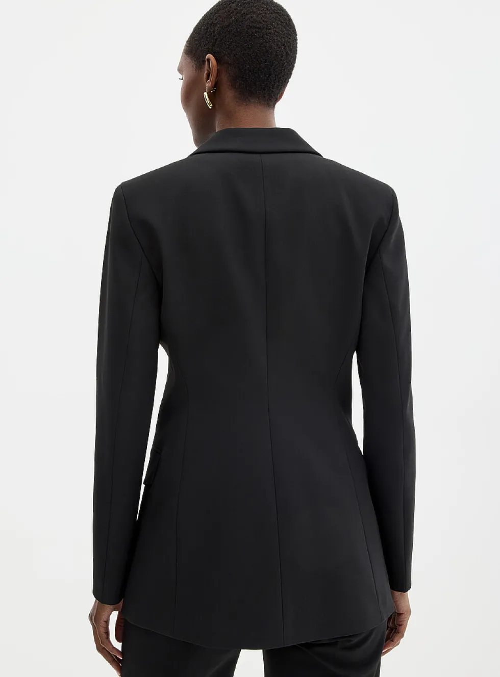 Aniba golden buttons cinched blazer